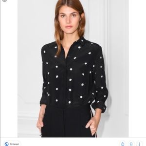 Polka dot blouse